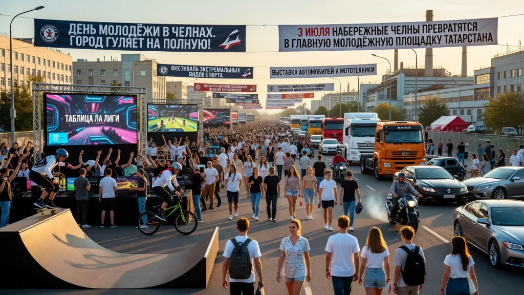 День молодёжи в Челнах. Город гуляет на полную!